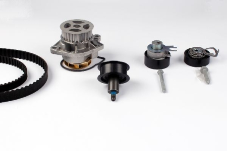 Distributie - Set distributie potrivit SEAT ALTEA, ALTEA XL, CORDOBA, IBIZA III, IBIZA IV, IBIZA IV SC, IBIZA IV ST, LEON, TOLEDO II 1.4/1.4LPG/1.6 1997-2015 (curea + intinzator + pompa apa)