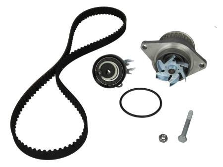 Distributie - Set distributie potrivit SEAT AROSA, CORDOBA, CORDOBA VARIO, IBIZA II, INCA; VW CADDY II, CADDY II/MINIVAN, GOLF III, POLO 1.3/1.4/1.7D 1991-2004 (curea + intinzator + pompa apa)