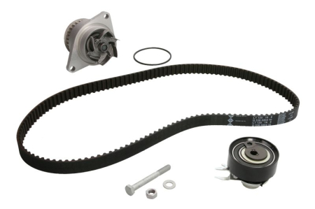 Distributie - Set distributie potrivit SEAT AROSA, CORDOBA, CORDOBA VARIO, IBIZA II, INCA; VW CADDY II, CADDY II/MINIVAN, GOLF III, POLO 1.3/1.4/1.7D 1991-2004 (curea + intinzator + pompa apa)