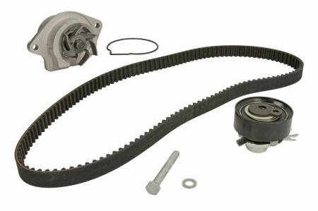 Distributie - Set distributie potrivit SEAT AROSA, CORDOBA, CORDOBA VARIO, IBIZA II, INCA; VW CADDY II, CADDY II/MINIVAN, LUPO I, POLO 1.0/1.4/1.7D 1993-2005 (curea + intinzator + pompa apa)