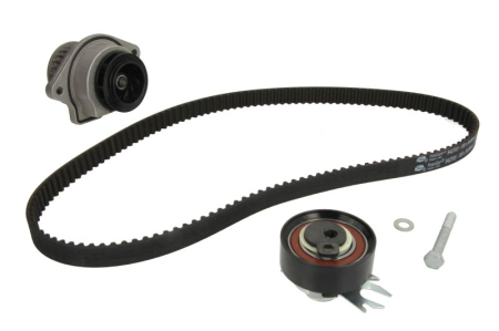 Distributie - Set distributie potrivit SEAT AROSA, CORDOBA, CORDOBA VARIO, IBIZA II, INCA; VW CADDY II, CADDY II/MINIVAN, LUPO I, POLO 1.0/1.4/1.7D 1993-2005 (curea + intinzator + pompa apa)