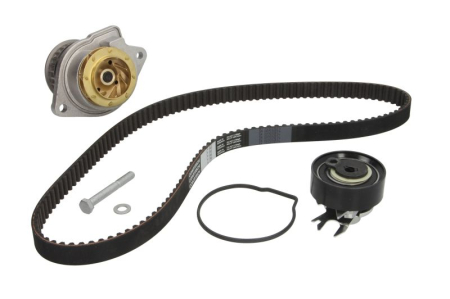 Distributie - Set distributie potrivit SEAT AROSA, IBIZA II, INCA; VW CADDY II, CADDY II/MINIVAN, LUPO I, POLO, POLO III, POLO III CLASSIC 1.0/1.4/1.7D 1993-2005 (curea + intinzator + pompa apa)