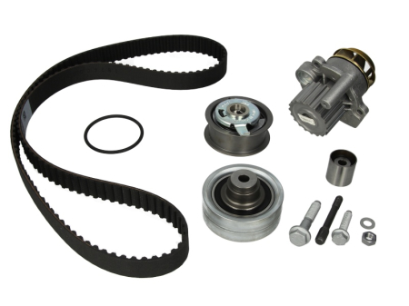 Distributie - Set distributie (curea + intinzator + pompa apa) potrivit SEAT CORDOBA, IBIZA III; SKODA FABIA I, FABIA I PRAKTIK; VW POLO IV 1.9D 11.99-04.12