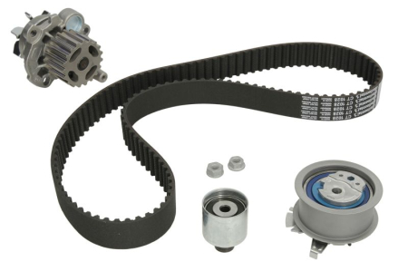 Distributie - Set distributie (curea + intinzator + pompa apa) potrivit SEAT IBIZA III, LEON, TOLEDO II; VW BORA, BORA I, GOLF IV, PASSAT B5.5, SHARAN, TOURAN 1.9D/2.0D 09.95-05.10