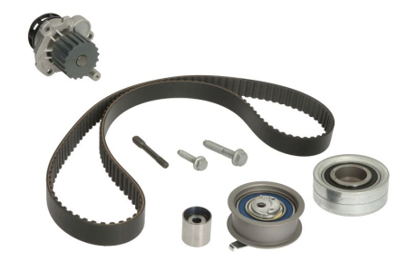 Distributie - Set distributie (curea + intinzator + pompa apa) potrivit SEAT IBIZA III; SKODA FABIA I, FABIA I PRAKTIK, SCALA; VW POLO IV 1.6D/1.9D 11.99-