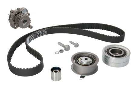 Distributie - Set distributie (curea + intinzator + pompa apa) potrivit SEAT IBIZA III; SKODA FABIA I, FABIA I PRAKTIK; VW POLO IV 1.9D 11.99-04.12