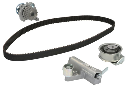 Distributie - Set distributie (curea + intinzator + pompa apa) potrivit SEAT IBIZA III; VW POLO IV 1.8 12.03-11.09