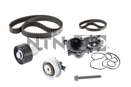 Distributie - Set distributie (curea + intinzator + pompa apa) potrivit SEAT IBIZA IV, IBIZA IV SC, IBIZA IV ST, IBIZA V, LEON, LEON SC, MII, TARRACO; SKODA CITIGO, E-CITIGO 1.0-Electric 08.11-