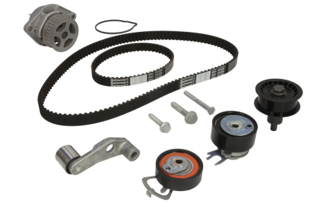 Distributie - Set distributie (curea + intinzator + pompa apa) potrivit SEAT LEON, TOLEDO II; VW BORA, BORA I, GOLF IV, LUPO I, POLO III 1.4 04.96-06.06