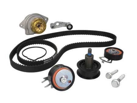 Distributie - Set distributie (curea + intinzator + pompa apa) potrivit SEAT LEON, TOLEDO II; VW BORA, BORA I, GOLF IV, LUPO I, POLO III 1.4 04.96-06.06