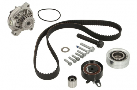 Distributie - Set distributie (curea + intinzator + Pompa apa) potrivit SKODA SCALA; VW CRAFTER 30-35, CRAFTER 30-50 1.6D/2.5D 04.06-