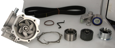 Distributie - Set distributie (curea + intinzator + pompa apa) potrivit SUBARU FORESTER, IMPREZA, LEGACY I, LEGACY III, LEGACY IV, OUTBACK 1.6-2.5 01.89-06.09
