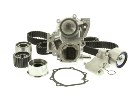 Distributie - Set distributie (curea + intinzator + pompa apa) potrivit SUBARU FORESTER, LEGACY IV, LEGACY V, OUTBACK 2.0/2.5 09.03-
