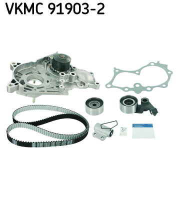Set distributie potrivit TOYOTA AVENSIS, AVENSIS VERSO, COROLLA, COROLLA VERSO, COROLLA/KOMBI, PREVIA II, RAV 4 II 2.0D 1997-2009 (curea + intinzator + pompa apa) [1]