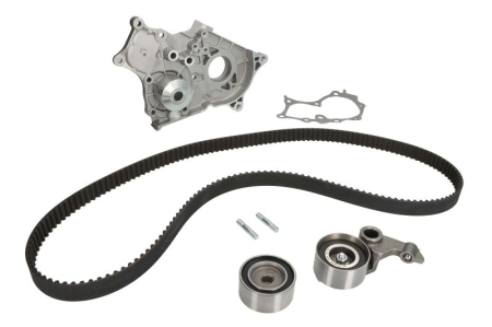 Distributie - Set distributie (curea + intinzator + pompa apa) potrivit TOYOTA AVENSIS, AVENSIS VERSO, COROLLA, COROLLA VERSO, COROLLA/KOMBI, PREVIA II, RAV 4 II 2.0D 09.97-03.09