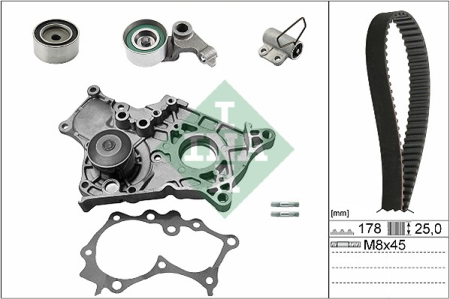 Set distributie potrivit TOYOTA AVENSIS, AVENSIS VERSO, COROLLA, COROLLA VERSO, COROLLA/KOMBI, PREVIA II, RAV 4 II 2.0D 1997-2009 (curea + intinzator + pompa apa) [1]