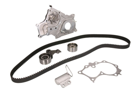 Distributie - Set distributie (curea + intinzator + pompa apa) potrivit TOYOTA AVENSIS, AVENSIS VERSO, COROLLA, COROLLA VERSO, PREVIA II, RAV 4 II 2.0D 09.97-03.09