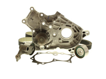 Distributie - Set distributie (curea + intinzator + pompa apa) potrivit TOYOTA AVENSIS, AVENSIS VERSO, COROLLA, COROLLA VERSO, PREVIA II, RAV 4 II 2.0D 09.97-03.09
