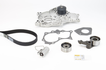 Set distributie potrivit TOYOTA AVENSIS, AVENSIS VERSO, COROLLA, COROLLA VERSO, PREVIA II, RAV 4 II 2.0D 1997-2009 (curea + intinzator + pompa apa) [1]