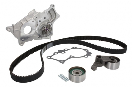 Set distributie potrivit TOYOTA AVENSIS, AVENSIS VERSO, COROLLA, COROLLA VERSO, PREVIA II, RAV 4 II 2.0D 1999-2008 (curea + intinzator + Pompa apa) [1]
