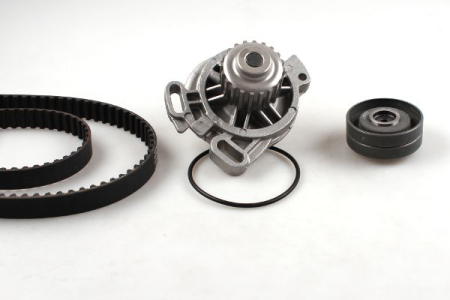 Distributie - Set distributie (curea + intinzator + pompa apa) potrivit VOLVO 240, 740, 760, 780, 940; AUDI 100 C2, 100 C3; VW LT 28-35 I, LT 40-55 I 2.0D/2.4D 08.78-06.96