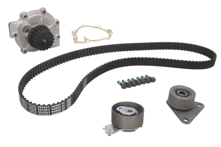 Distributie - Set distributie (curea + intinzator + pompa apa) potrivit VOLVO 850, C70 I, S40 I, S60 I, S70, S80 I, V40, V70 I, V70 II, XC70 I, XC90 I; FORD MONDEO IV 1.6-2.5 09.93-01.15