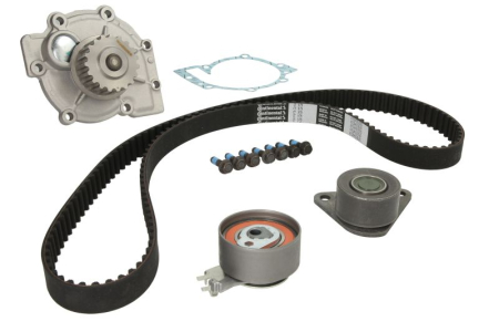 Distributie - Set distributie (curea + intinzator + pompa apa) potrivit VOLVO 850, C70 I, S40 I, S60 I, S70, S80 I, V40, V70 I, V70 II, XC70 I, XC90 I; RENAULT LAGUNA I, SAFRANE II 1.6-2.5 09.93-12.14