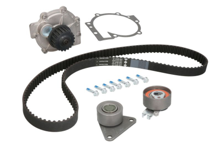 Distributie - Set distributie (curea + intinzator + pompa apa) potrivit VOLVO 850, C70 I, S40 I, S60 I, S70, S80 I, V40, V70 I, V70 II, XC70 I, XC90 I; RENAULT LAGUNA I, SAFRANE II 1.6-2.5 09.93-12.14