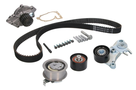 Distributie - Set distributie (curea + intinzator + pompa apa) potrivit VOLVO C30, C70 II, S40 II, S60 I, S60 II, S80 I, S80 II, S90 II, V40, V50, V60 I, V60 II, V70 II, V70 III 2.0-2.4DH 01.01-