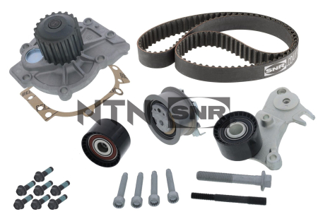 Set distributie potrivit VOLVO C30, C70 II, S40 II, S60 I, S60 II, S80 I, S80 II, S90 II, V40, V50, V60 I, V60 II, V70 II, V70 III 2.0-2.4DH dupa 2001 (curea + intinzator + pompa apa) [1]