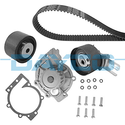 Distributie - Set distributie (curea + intinzator + pompa apa) potrivit VOLVO C30, C70 II, S40 II, S60 I, S60 II, S80 I, S80 II, V40, V50, V60 I, V70 II, V70 III 2.0D/2.4D/2.4DH 01.01-07.18