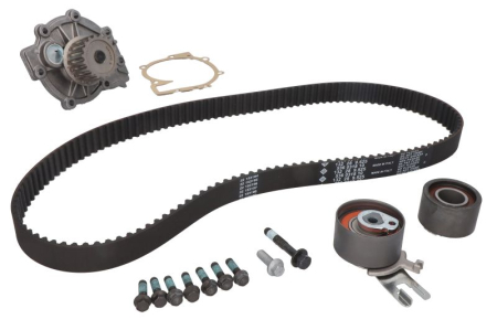 Distributie - Set distributie (curea + intinzator + pompa apa) potrivit VOLVO C30, C70 II, S40 II, S60 I, S60 II, S80 I, S80 II, V40, V50, V60 I, V70 II, V70 III, XC60 I, XC70 I 2.0D-2.5 01.01-07.18