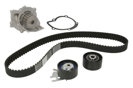 Distributie - Set distributie (curea + intinzator + pompa apa) potrivit VOLVO C30, C70 II, S40 II, S80 II, V50, V70 III; CITROEN C4, C4 GRAND PICASSO I, C4 I, C4 PICASSO I, C5 II 1.8/2.0D 06.02-