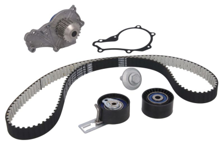 Distributie - Set distributie (curea + intinzator + pompa apa) potrivit VOLVO C30, S40 II, S60 II, S80 II, V40, V50, V60 I, V70 III; CITROEN BERLINGO, BERLINGO MULTISPACE 1.4D/1.5D/1.6D 06.04-
