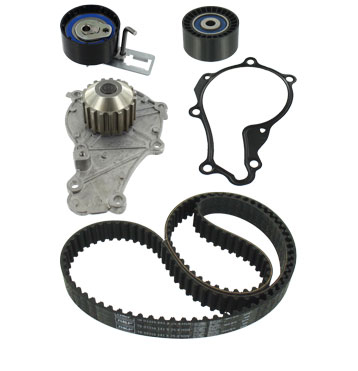 Set distributie potrivit VOLVO C30, S40 II, S60 II, S80 II, V40, V50, V60 I, V70 III; CITROEN BERLINGO, BERLINGO MULTISPACE 1.4D/1.5D/1.6D dupa 2004 (curea + intinzator + pompa apa) [1]