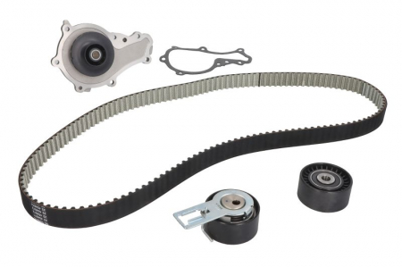 Set distributie potrivit VOLVO C30, S40 II, S60 II, S80 II, V40, V50, V60 I, V70 III; CITROEN BERLINGO, BERLINGO MULTISPACE 1.4D/1.6D dupa 2004 (curea + intinzator + Pompa apa) [1]