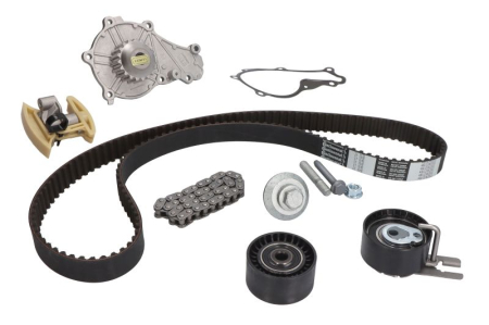 Distributie - Set distributie (curea + intinzator + pompa apa) potrivit VOLVO C30, S40 II, S80 II, V40, V50, V70 III; CITROEN BERLINGO, BERLINGO MULTISPACE, BERLINGO/MINIVAN, C2 1.4D/1.6D/2.0D 10.03-