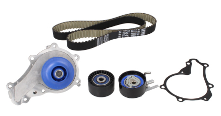 Distributie - Set distributie (curea + intinzator + pompa apa) potrivit VOLVO C30, S40 II, S80 II, V40, V50, V70 III; CITROEN BERLINGO, BERLINGO MULTISPACE, BERLINGO/MINIVAN, C2, C3 I 1.6D 10.03-