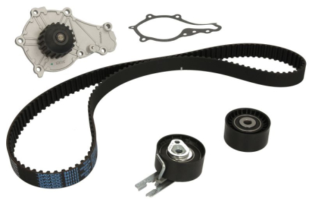 Distributie - Set distributie (curea + intinzator + pompa apa) potrivit VOLVO C30, S40 II, S80 II, V40, V50, V70 III; CITROEN BERLINGO, BERLINGO MULTISPACE, BERLINGO/MINIVAN, C2, C3 I 1.4D/1.6D 11.01-