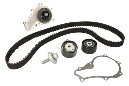 Distributie - Set distributie (curea + intinzator + pompa apa) potrivit VOLVO C30, S40 II, S80 II, V40, V50, V70 III; CITROEN BERLINGO, BERLINGO MULTISPACE, BERLINGO/MINIVAN, C2, C3 I 1.4D/1.6D 11.01-