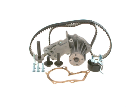 Set distributie potrivit VOLVO C30, S40 II, V50; FORD B-MAX, C-MAX, C-MAX II, ECOSPORT, FIESTA, FIESTA V, FIESTA VI, FOCUS C-MAX 1.2-1.6LPG dupa 2001 (curea + intinzator + pompa apa) [1]