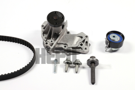 Distributie - Set distributie (curea + intinzator + pompa apa) potrivit VOLVO C30, S40 II, V50; FORD B-MAX, C-MAX, C-MAX II, ECOSPORT, FIESTA, FIESTA V, FIESTA VI, FOCUS C-MAX 1.2-1.6LPG 11.01-