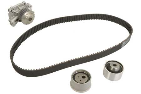 Distributie - Set distributie (curea + intinzator + pompa apa) potrivit VOLVO S40 I, V40; MITSUBISHI CARISMA, LANCER VI, PAJERO PININ I, SPACE STAR 1.8 07.95-06.06