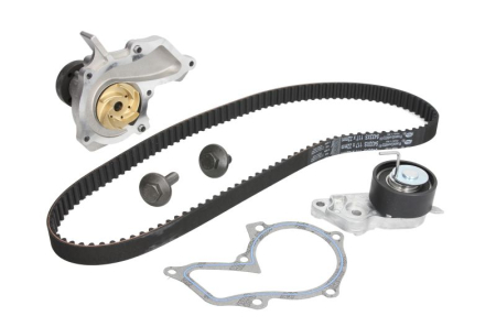 Distributie - Set distributie (curea + intinzator + pompa apa) potrivit VOLVO S40 II, V50; FORD COURIER, FIESTA IV, FIESTA V, FIESTA/HATCHBACK, FIESTA/MINIVAN, FOCUS C-MAX, FOCUS I 1.2-1.7 08.95-12.12