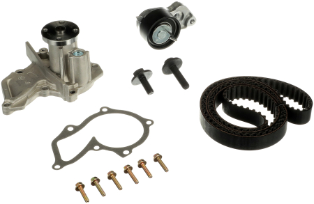 Set distributie potrivit VOLVO S40 II, V50; FORD COURIER, FIESTA IV, FIESTA V, FIESTA/HATCHBACK, FIESTA/MINIVAN, FOCUS C-MAX, FOCUS I 1.2-1.7 1995-2012 (curea + intinzator + pompa apa) [1]
