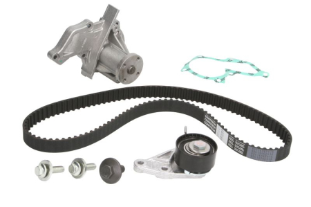 Distributie - Set distributie (curea + intinzator + pompa apa) potrivit VOLVO S40 II, V50; FORD FIESTA IV, FIESTA V, FIESTA/HATCHBACK, FIESTA/MINIVAN, FOCUS C-MAX, FOCUS I, FOCUS II 1.2-1.7 08.95-12.12