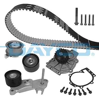 Distributie - Set distributie (curea + intinzator + pompa apa) potrivit VOLVO S60 II, S80 II, S90 II, V40, V60 I, V60 II, V70 III, V90 II, XC40, XC60 I, XC60 II, XC70 II, XC90 II 2.0/2.0D 09.13-