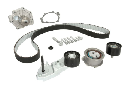 Distributie - Set distributie (curea + intinzator + pompa apa) potrivit VOLVO S60 II, S80 II, S90 II, V40, V60 I, V60 II, V70 III, V90 II, XC40, XC60 I, XC60 II, XC70 II, XC90 II 2.0/2.0D 09.13-