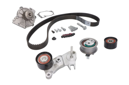Distributie - Set distributie (curea + intinzator + pompa apa) potrivit VOLVO S60 II, S80 II, S90 II, V40, V60 I, V60 II, V70 III, V90 II, XC40, XC60 I, XC60 II, XC70 II, XC90 II 2.0/2.0D 09.13-