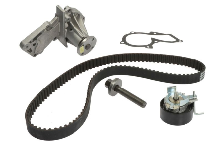 Distributie - Set distributie (curea + intinzator + pompa apa) potrivit VOLVO S60 II, S80 II, V40, V60 I, V70 III; FORD C-MAX II, FIESTA VI, FOCUS III, FOCUS III/HATCHBACK, GALAXY II 1.2-1.6ALK 04.10-